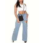 Womens Casual Long Length Rise Wide Leg Stretchy Jeans For Fashion Street Style New. Price: $31.58.