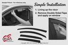 Tape-on Rain Guard Window Visor Jet Black 4PCS 1995-2005 Chevy Cavalier Sedan New. Price: $33.51.