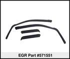 Egr 571551 Front/rear In-channel Window Visors Smoke 18-24 Gmc Terrain New. Price: $75.09.