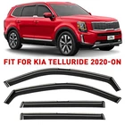 Rain Guards Vent Visors Shade For 2020-2026 Kia Telluride Shatterproof New. Price: $62.99.