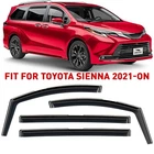 Side Window Deflectors Rain Guards For 2021-2026 Toyota Sienna Shatterproof New. Price: $59.39.
