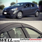 Wellvisors Window 12-19 For Toyota Prius Sun Deflectors Clip-on New. Price: $77.99.