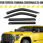 Rain Guards Vent Visors Shade For 2022-2026 Toyota Tundra Crewmax New. Price: $47.24.