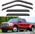 In-channel Window Visors Rain 1999-2016 F250-F550 Supcrew, Dark Smoke Tinted New. Price: $55.99.