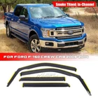 In-channel Rain Guards Vent Visors Shade 2009-2014 Ford F-150 Crew Cab Black New. Price: $38.16.
