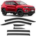 Sun Rain Visors Wind Guards For 2017-2026 Jeep Compass Shatterproof New. Price: $69.99.