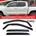 In-channel Window Vent Visors Rain Guards For 2016-2023 Toyota Tacoma Double Cab New. Price: $40.99.