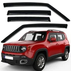 Tape-on Smoke Window Visors Rain Guards Vent Shade For 2015-2022 Jeep Renegade New. Price: $49.99.