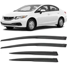 Sun/rain Guard Tape-on Window Vent Shade Visors For 12-15 Honda Civic Sedan New. Price: $30.89.