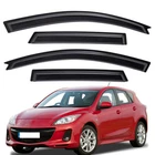 For 2004-2009 Mazda 3 Hatchback Dark Smoke Window Visor Rain Guard Vent Shade New. Price: $42.99.