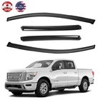 Smoke Window Visors Vent Shade Rain Guards For 2016-2024 Nissan Titan Crew Cab New. Price: $24.99.