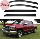 Window Rain Guards For 2014-2018 Chevy Silverado/gmc Sierra 1500 Crew Cab, Out-c New. Price: $59.36.