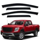 Regular Style Smoke Rain Guard Window Visor For 2017-2024 Nissan Titan Crew Cab New. Price: $43.95.
