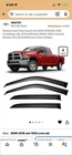 Yqautec Visor Rain Guards 09 -18 Ram 1500 Crew/mega Cab, 10 -25 2500,3500 New. Price: $19.95.