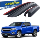 Sun Rain Visors Wind Guards For 15-22 Chevy Colorado Crew Cab Shatterproof New. Price: $99.99.