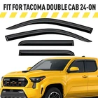 Rain Guards Vent Visors Shade For 2024-2026 Toyota Tacoma Double Cab New. Price: $47.24.