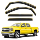 Deejecsun In-channel Window Rain Guards Chevrolet Silverado Gmc Sierra 14-18 Cre New. Price: $65.98.