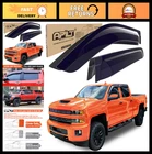 Large Rain Guards For Chevy Silverado Gmc Sierra Crew Cab Window Visors 4PC New. Price: $128.99.