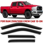 Rain Guards Vent Visors Shade For 2010-2026 Dodge Ram 2500/3500 Crew Cab New. Price: $62.99.