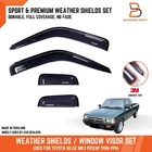 Weather Shield Window Visor Rain Guard For Toyota Pickup 88-96 LN85 LN105 Ex Cab New. Price: $110.90.