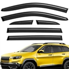 Sun Rain Visors Wind Guards For 2014-2023 Jeep Cherokee Shatterproof New. Price: $54.99.