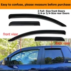 Tape-on Window Vent Visor Rain Guard For 2007-2021 Toyota Tundra Double Cab New. Price: $42.97.
