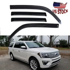 Tape-on Smoke Rain Guard Window Visor Deflector 2018-2024 Ford Expedition New. Price: $42.97.