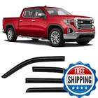 Isinlasso Window Rain Guards Fit For Chevy Silverado/gmc Sierra 1500 Crew Cab 20 New. Price: $70.24.