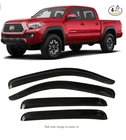 Window Visor Deflectors For Toyota Tacoma Double Cab Smoke (2005-2023) New. Price: $47.99.