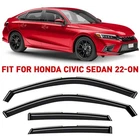 Sun Rain Guards Vent Visors Shade In-channel 4PC For 2022-2026 Honda Civic Sedan New. Price: $41.99.