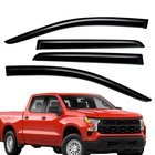 Fit 2019-2025 Chevy Silverado 1500 Crew Cab Tape-on Window Visor Deflectors New. Price: $43.93.