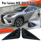 For Lexus Nx 2015-2021 2X Rear Side Window Louver Shutter Cover Trim Gloss Black New. Price: $27.99.