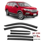 Tape-on Extra Durable Rain Guards For Honda Pilot 2016 Black 16-22 New. Price: $106.21.