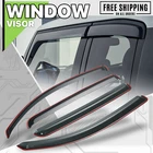 In-channel Window Visor Vent Deflector Fit 16-23 Toyota Tacoma Double Cab New. Price: $28.99.