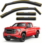 Durable In-channel Window Rain Guards For 2019-2026 Chevy Silverado/gmc Sierra New. Price: $94.99.