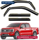 In-channel Window Rain Guards Fit Truck Ford F150 2021-2026 Supercrew Extra New. Price: $83.98.