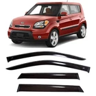 Tape-on Window Visors Rain Guards Fit Kia Soul (am) 2009-2012 Deflectors New. Price: $139.00.