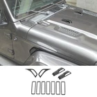 11X Carbon Side Plate Air Vent Hood Inlet Trim Covers For Jeep Wrangler Jl 2018+ New. Price: $37.79.