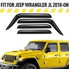Rain Guards Vent Visors Shade For 2018-2026 Jeep Wrangler Jl New. Price: $47.24.