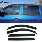 Fits 14-19 Gmc Sierra Chevy Silverado Crew Cab Acrylic 4PC Window Visors Tape-on New. Price: $28.99.
