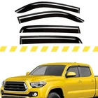 Sun Rain Visors Wind Guards For 2016-2023 Toyota Tacoma Double Cab New. Price: $44.99.