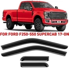 Side Window Deflectors Rain Guards 2017-2026 Ford F-250 F-550 Supercab New. Price: $59.39.