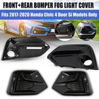 For Honda Civic Si 4DR Sedan 2017-2020 Front+rear Bumper Fog Light Covers New. Price: $79.90.