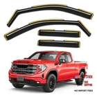 In-channel Window Rain Guards Fit For 2019-2026 SILVERADO1500 Double Cab New. Price: $76.10.