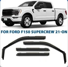 Clim Art In-channel Incredibly Durable Rain Guards 2021-25 Ford F-150 Supercrew New. Price: $65.00.