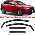 Rain Guards Vent Visors Shade For 2022-2026 Toyota Corolla Cross New. Price: $62.99.