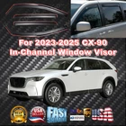 In-channel Window Vent Visors Rain Guard Shade Deflector For 2023-25 Mazda CX-90 New. Price: $56.99.