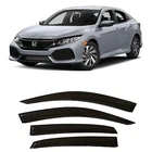 2016-2021 Tape-on Side Window Visor Deflectors For Honda Civic Hatchback 10TH... New. Price: $78.79.