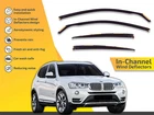 Wind Deflectors Channel For Bmw X3 F25 2011-2017 4-PCS Sun Visors Rain Guard New. Price: $118.10.