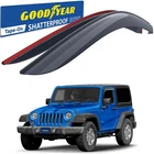 Sun Rain Visors Guards For 2007-2018 Jeep Wrangler Jk Shatterproof New. Price: $89.99.